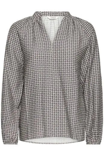 Μπλούζα Εμπριμέ Μακρυμάνικη Χαλαρή Εφαρμογή