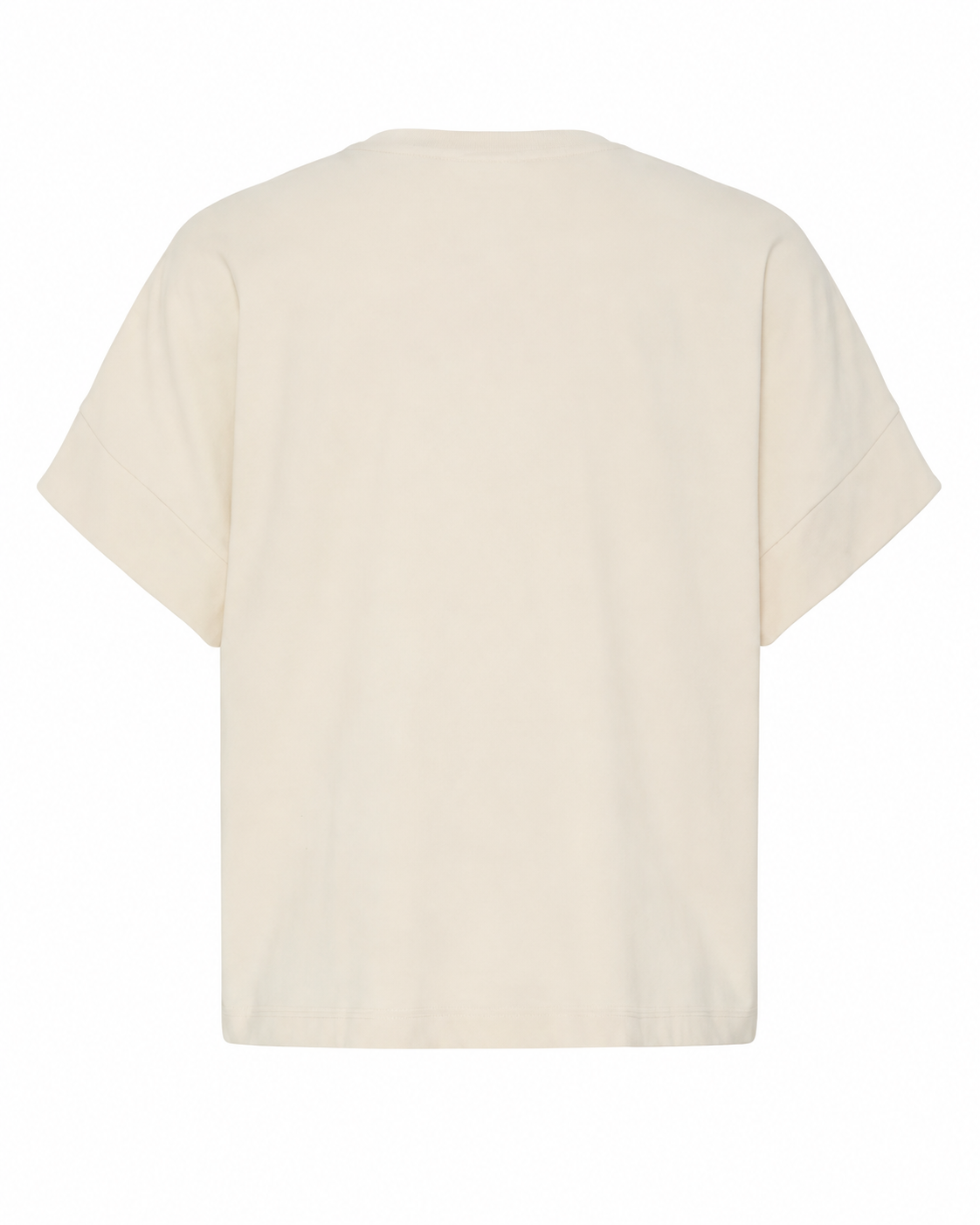 B.YOUNG γυναικείο εκρού T-shirt boxy fit raglan μανίκια — πίσω όψη
