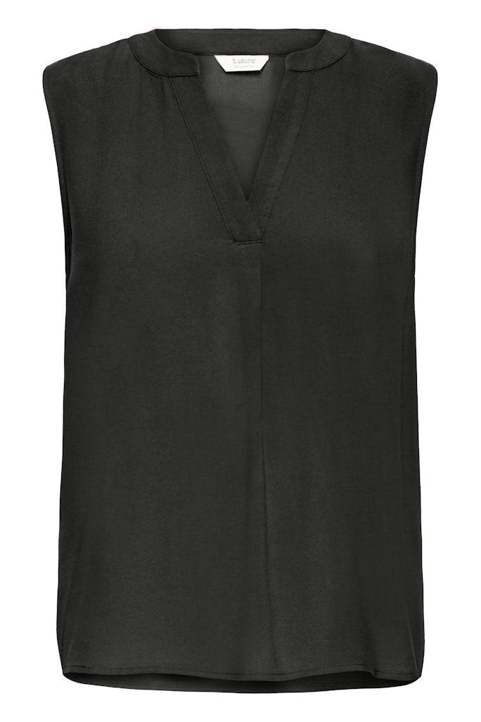 Αμάνικη Μπλούζα Viscose Μαύρη