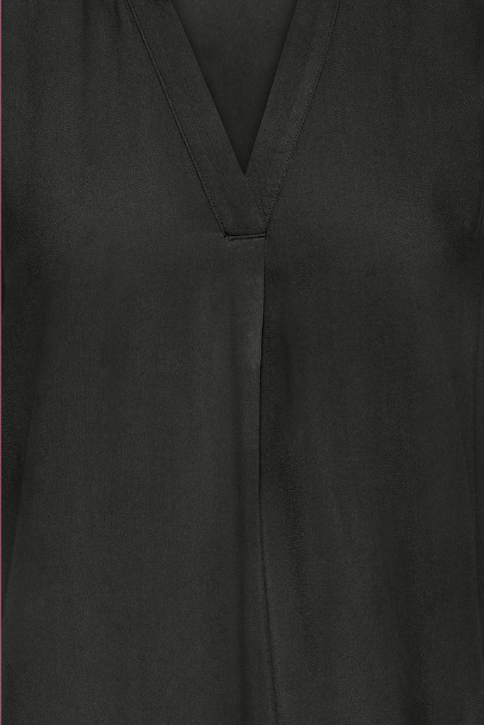 Αμάνικη Μπλούζα Viscose Μαύρη