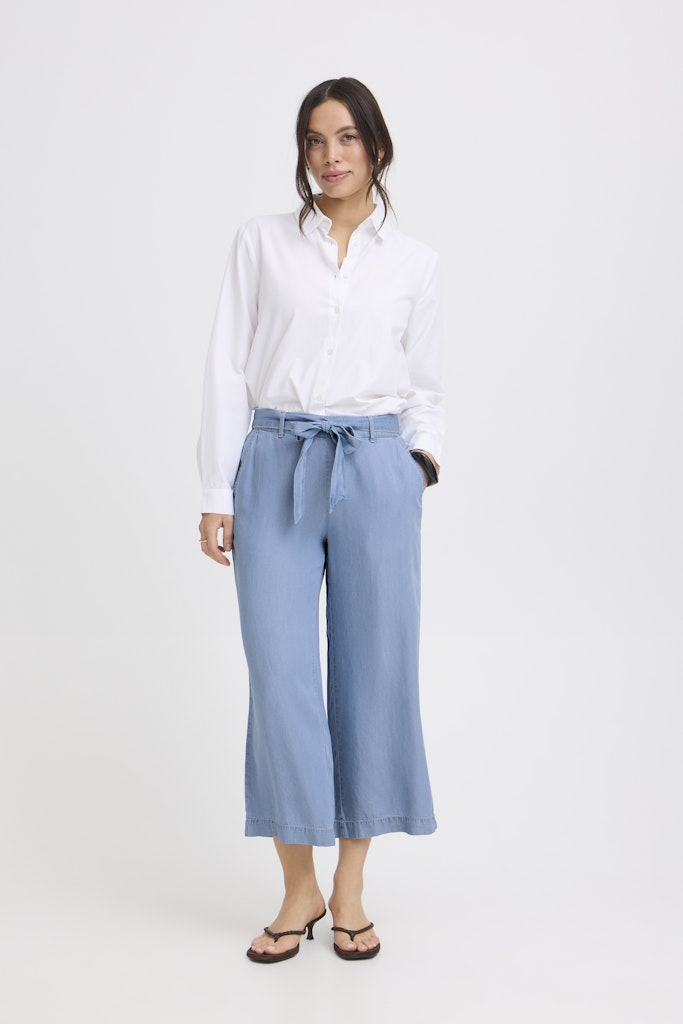 Παντελόνα Denim Γαλάζιο με Ζωνάκι