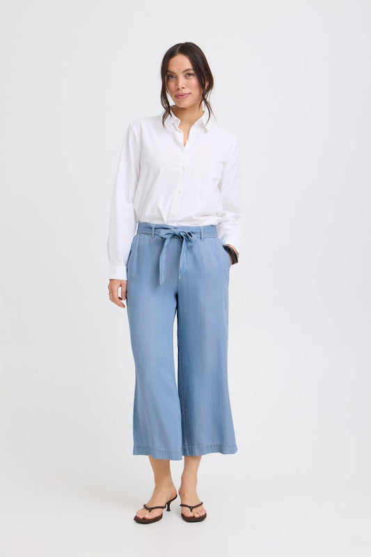 Παντελόνα Denim Γαλάζιο με Ζωνάκι
