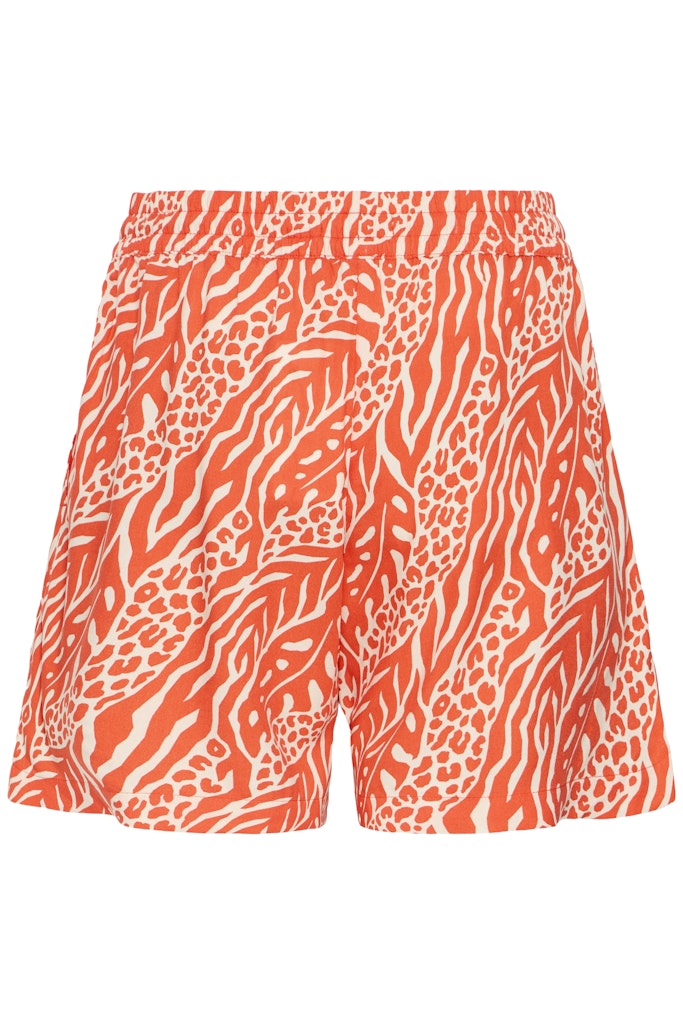 Βερμούδα Abstract Print Πορτοκαλί