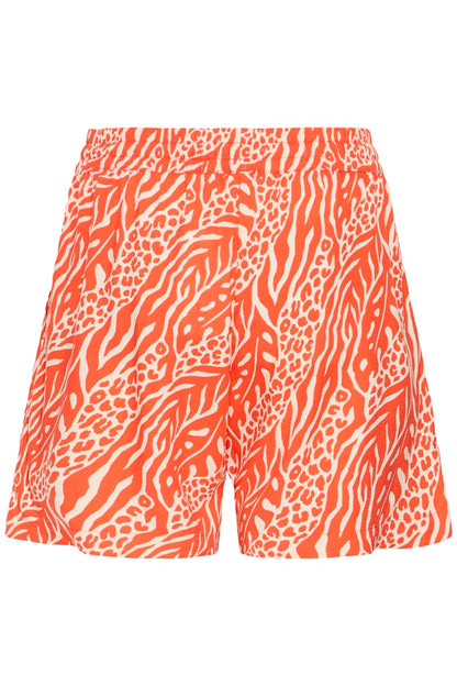 Βερμούδα Abstract Print Πορτοκαλί