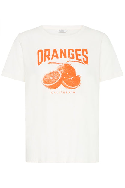 T-shirt Λευκό με Τύπωμα Oranges California