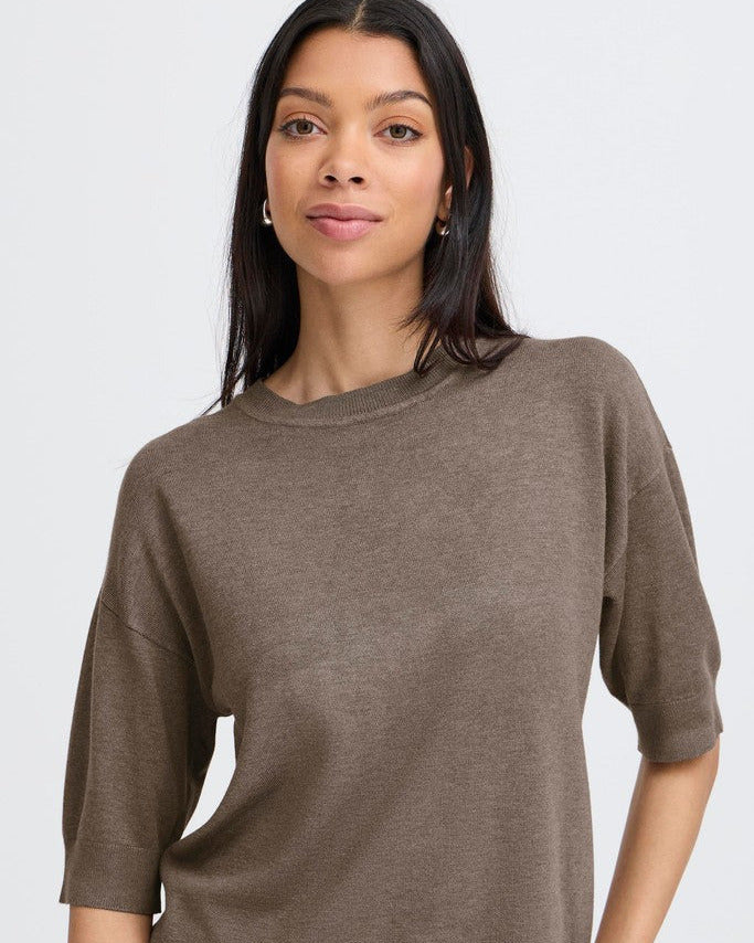 Πλεκτή Μπλούζα Relaxed Fit