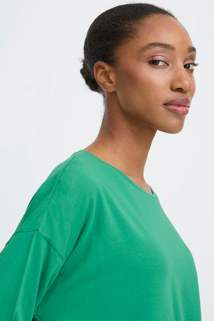 Basic Μπλούζα 3/4 Μανίκι Χαλαρή Εφαρμογή