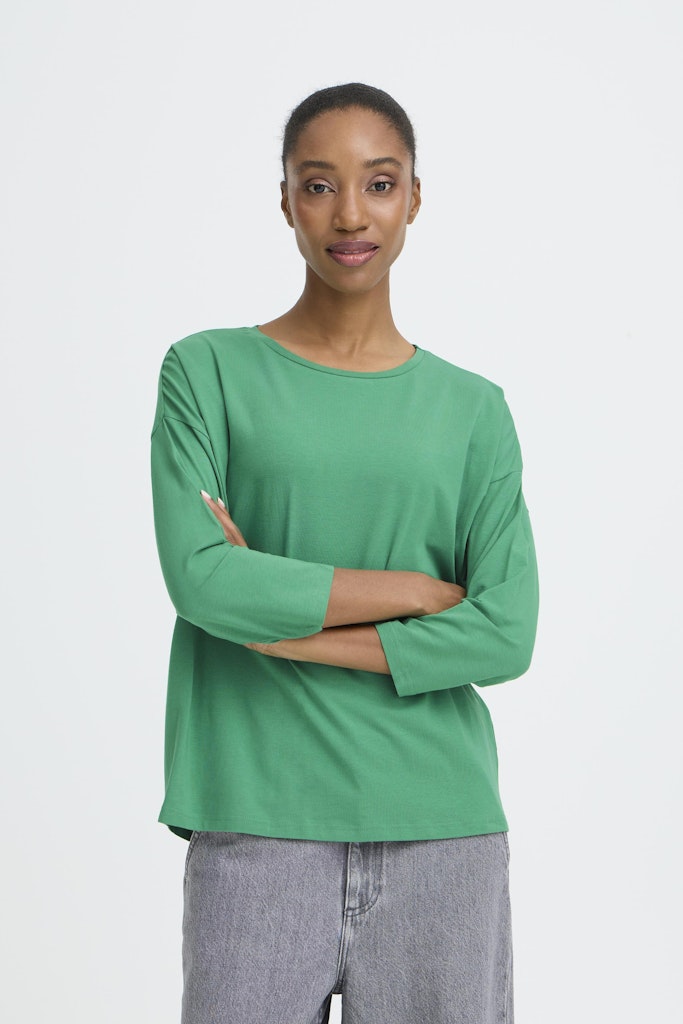 Basic Μπλούζα 3/4 Μανίκι Χαλαρή Εφαρμογή