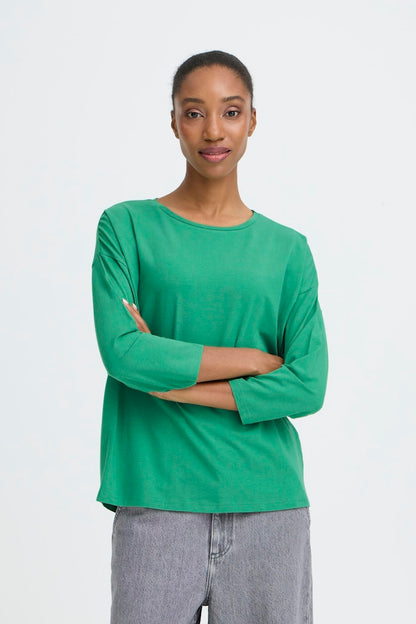 Basic Μπλούζα 3/4 Μανίκι Χαλαρή Εφαρμογή