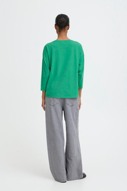 Basic Μπλούζα 3/4 Μανίκι Χαλαρή Εφαρμογή