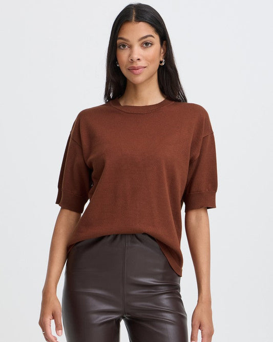Πλεκτή Μπλούζα Relaxed Fit