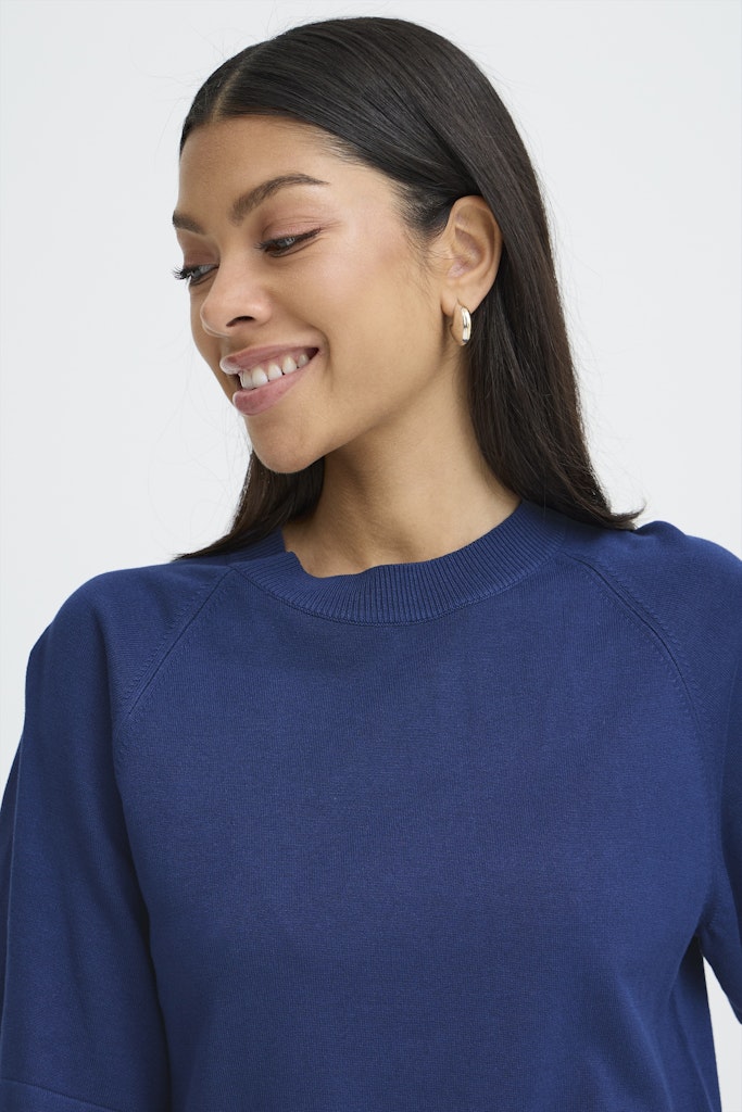 Πλεκτή Μπλούζα με Ριχτούς ώμους