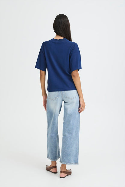 Πλεκτή Μπλούζα με Ριχτούς ώμους