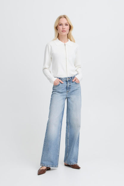 Πλεκτή Ζακέτα με Φερμουάρ