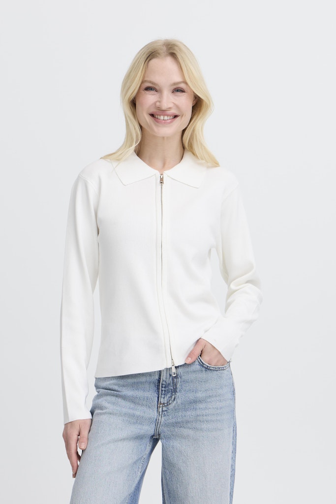 Πλεκτή Ζακέτα με Φερμουάρ