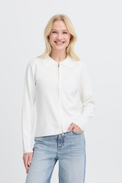 Πλεκτή Ζακέτα με Φερμουάρ