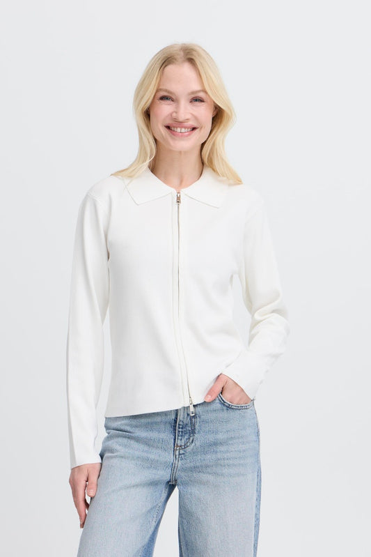 Πλεκτή Ζακέτα με Φερμουάρ