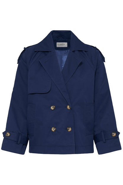 Καμπαρντίνα Μπλε  Boxy