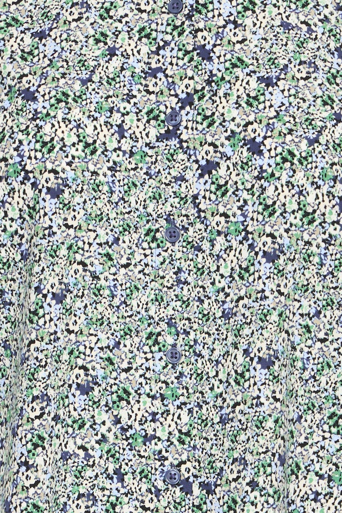 Μπλούζα Εμπριμέ με Μανίκια με Σούρα