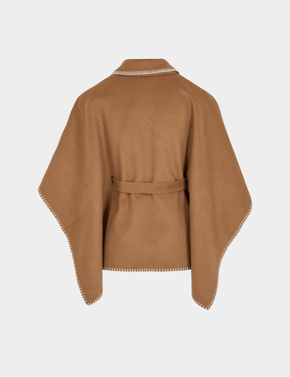 Πόντσο με Γιακά και Ζώνη