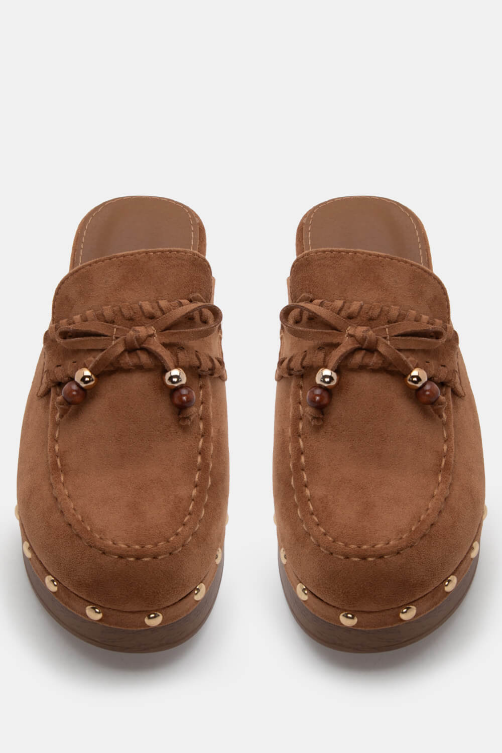 Clogs Σαμπό με Διακοσμητικό Φιόγκο & Χάντρες