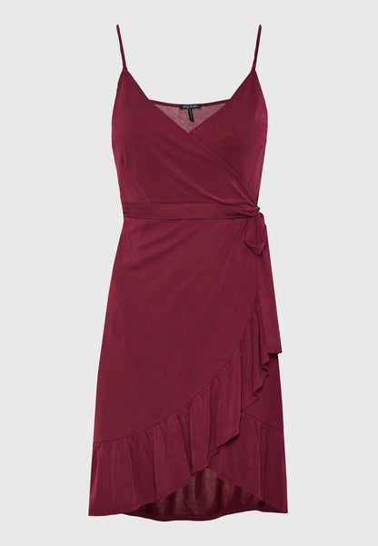 Καλοκαιρινό FUNKY BUDDHA mini φόρεμα earth red - ιδανικό για όλες τις ώρες