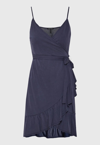 Καλοκαιρινό FUNKY BUDDHA mini φόρεμα indigo- ιδανικό για βραδινές εξόδους