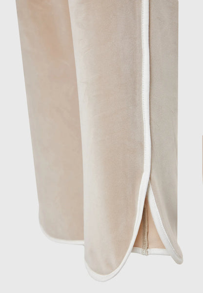 FUNKY BUDDHA Βελουτέ Παντελόνι Φόρμας με Ρίγα λεπτομέρεια τελείωμα 