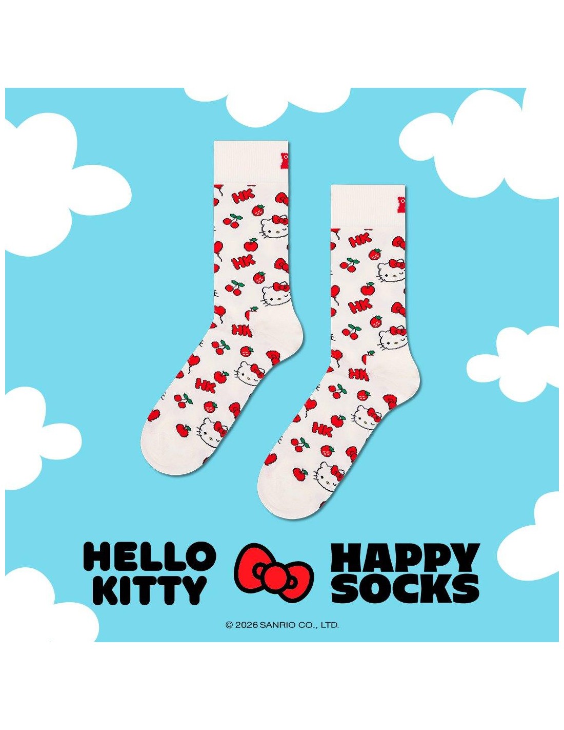 Κλασικές κάλτσες Hello Kitty Cherry