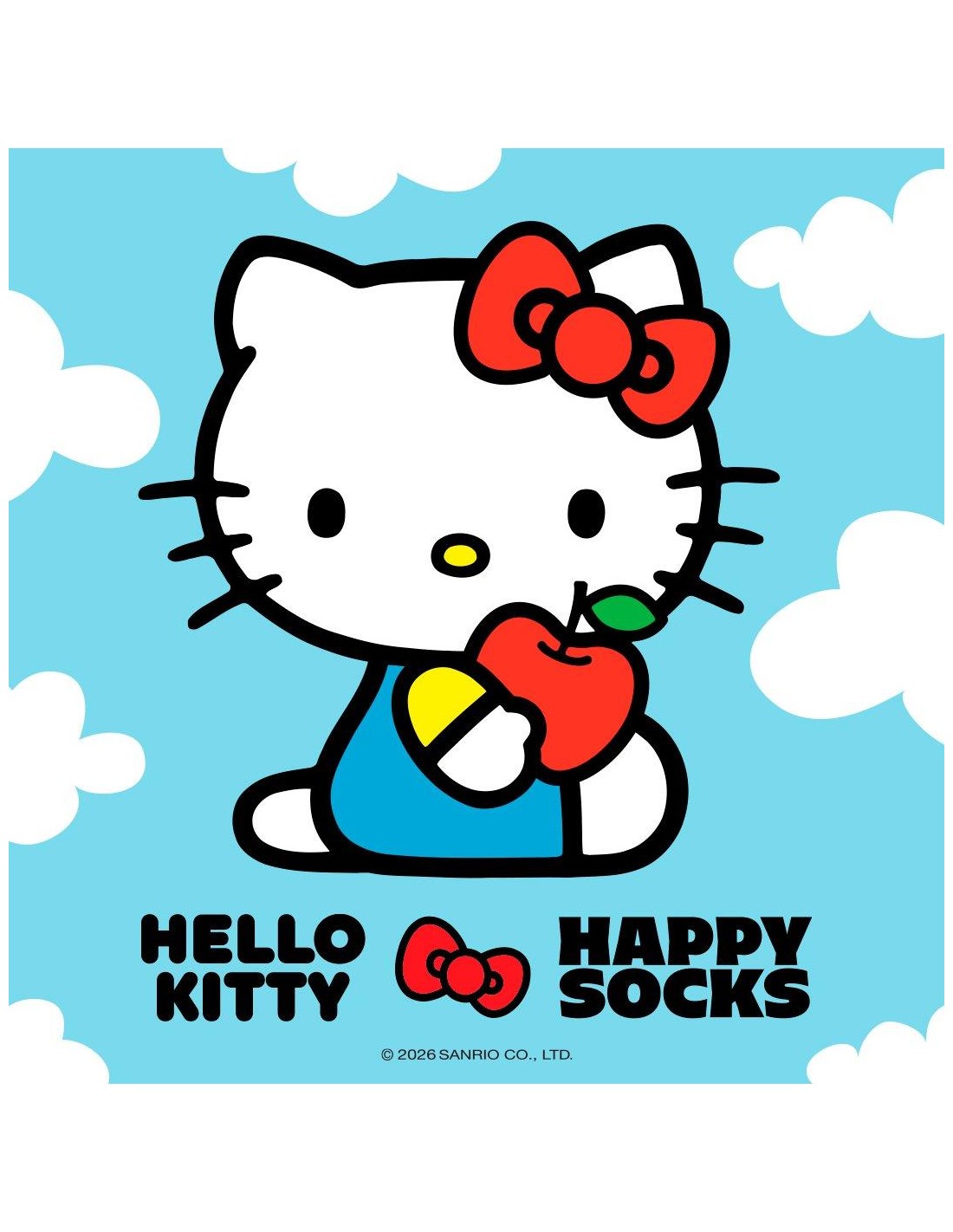 Κλασικές κάλτσες Hello Kitty Cloudy