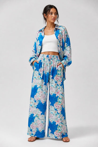 Σετ Floral Πουκάμισο & Παντελόνι