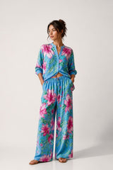 Σet  Floral Print Πουκάμισο & Παντελόνι