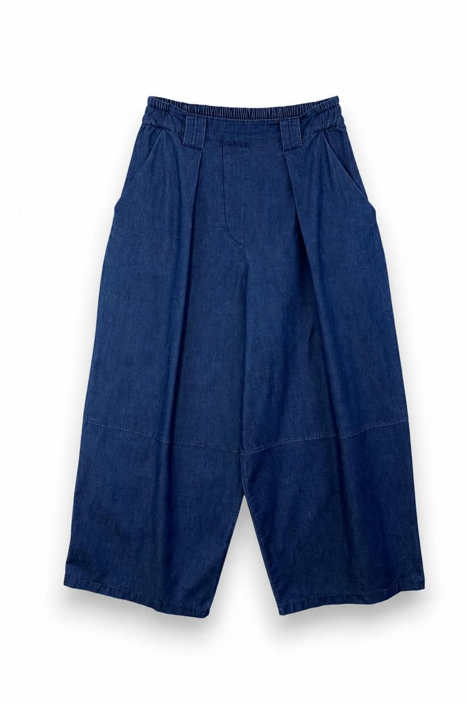 Γυναικείο παντελόνι baggy balloon  σε denim ύφασμα, δροσερό και μαλακό.