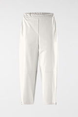 Παντελόνι ελαστικό Punto Milano με Φερμουάρ Λευκό