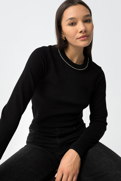 Tiffosi Εφαρμοστό Πουλόβερ - μπροστινή όψη εφαρμοστή γραμμή