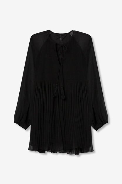 Tiffosi Γυναικείο Κοντό Φόρεμα Κανονική Εφαρμογή με Πλισέ