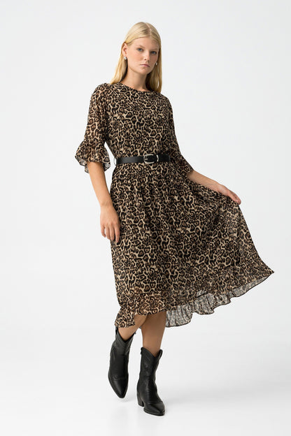 Tiffosi Γυναικείο Midi Φόρεμα - ολόσωμη εμφάνιση, λεπτομέρεια print