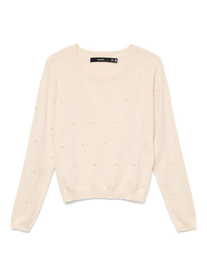 Vero Moda γυναικεία πλεκτή μπλούζα με πέρλες