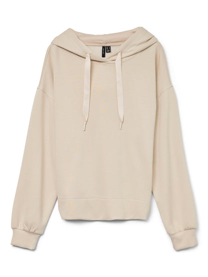 Vero Moda γυναικείο basic hoodie με χαλαρούς ώμους και άνοιγμα στο πλάι