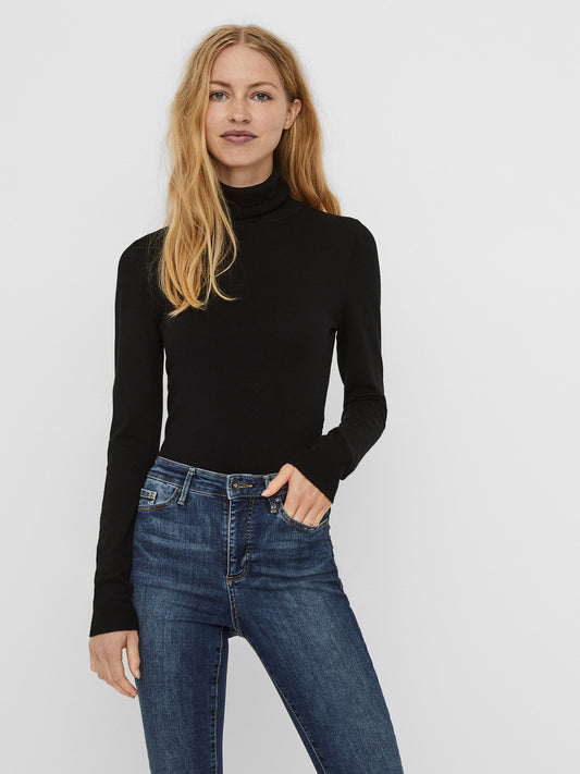 Vero Moda Γυναικείο Basic Ζιβάγκο Μαύρο μπροστινή όψη