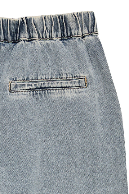 VERO MODA jeans wide leg fit light blue - flat lay πίσω