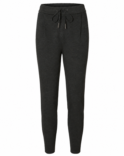 Γυναικείο παντελόνι Vero Moda ανθρακί jogger, flat lay μπροστά

