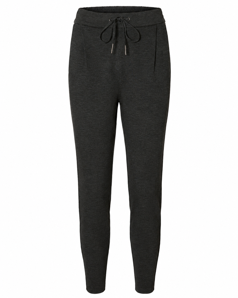 Γυναικείο παντελόνι Vero Moda ανθρακί jogger, flat lay μπροστά

