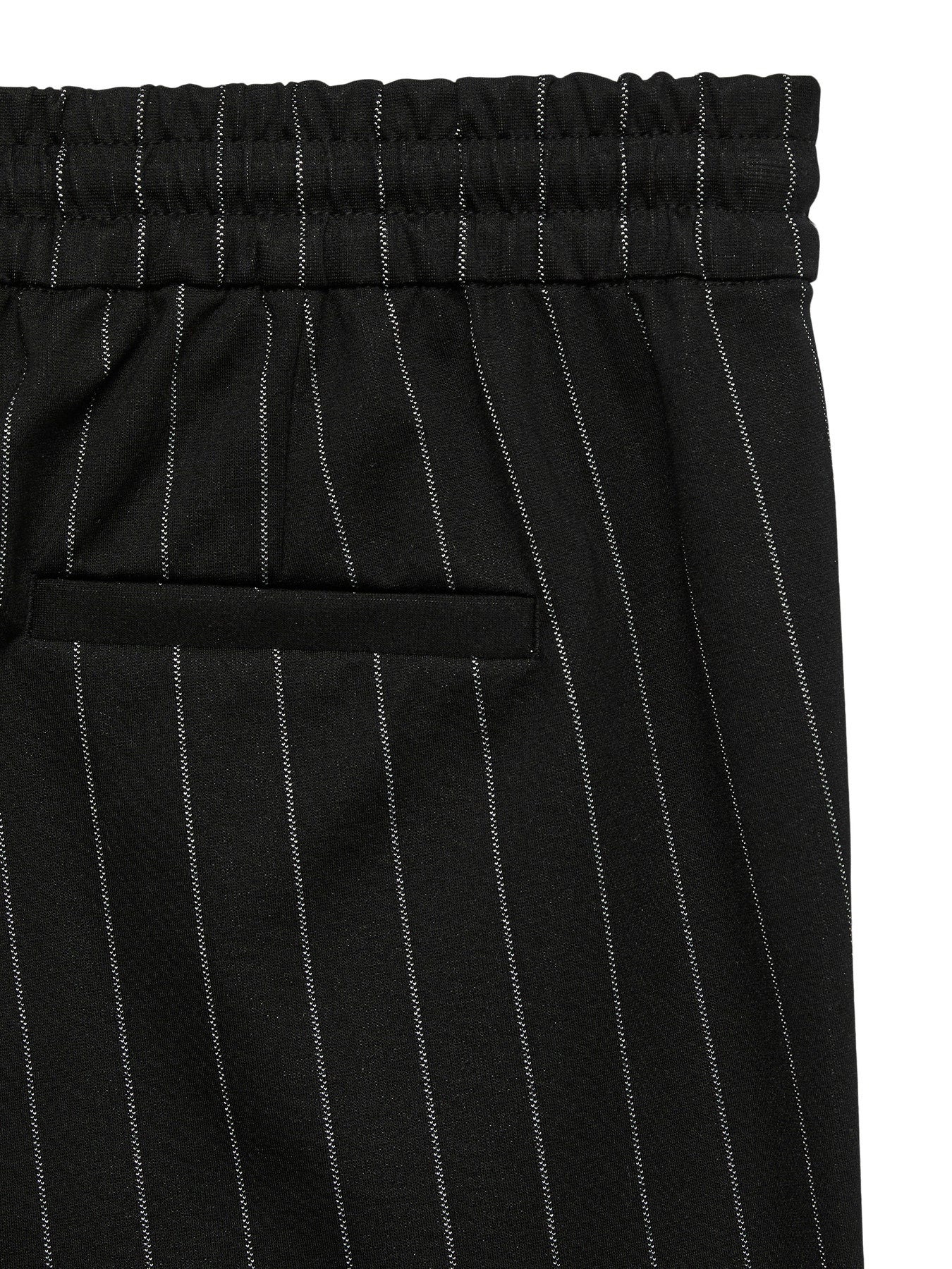 VERO MODA παντελόνι ελαστική μέση black white stripe - λεπτομέρεια ελαστικής μέσης