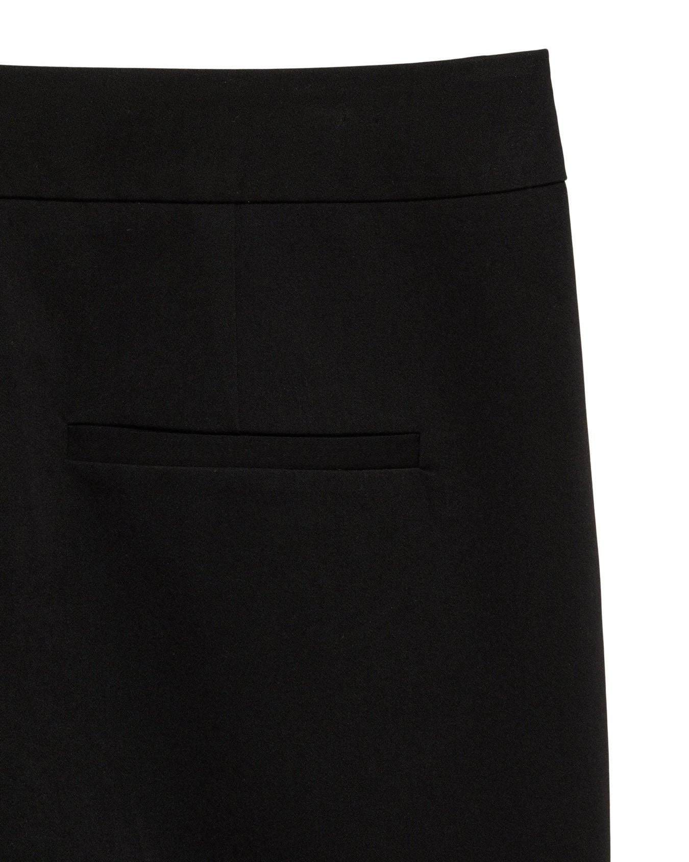 γυναικείο VERO MODA παντελόνι καμπάνα μαύρο διακοσμητική πίσω τσέπη λεπτομέρεια
