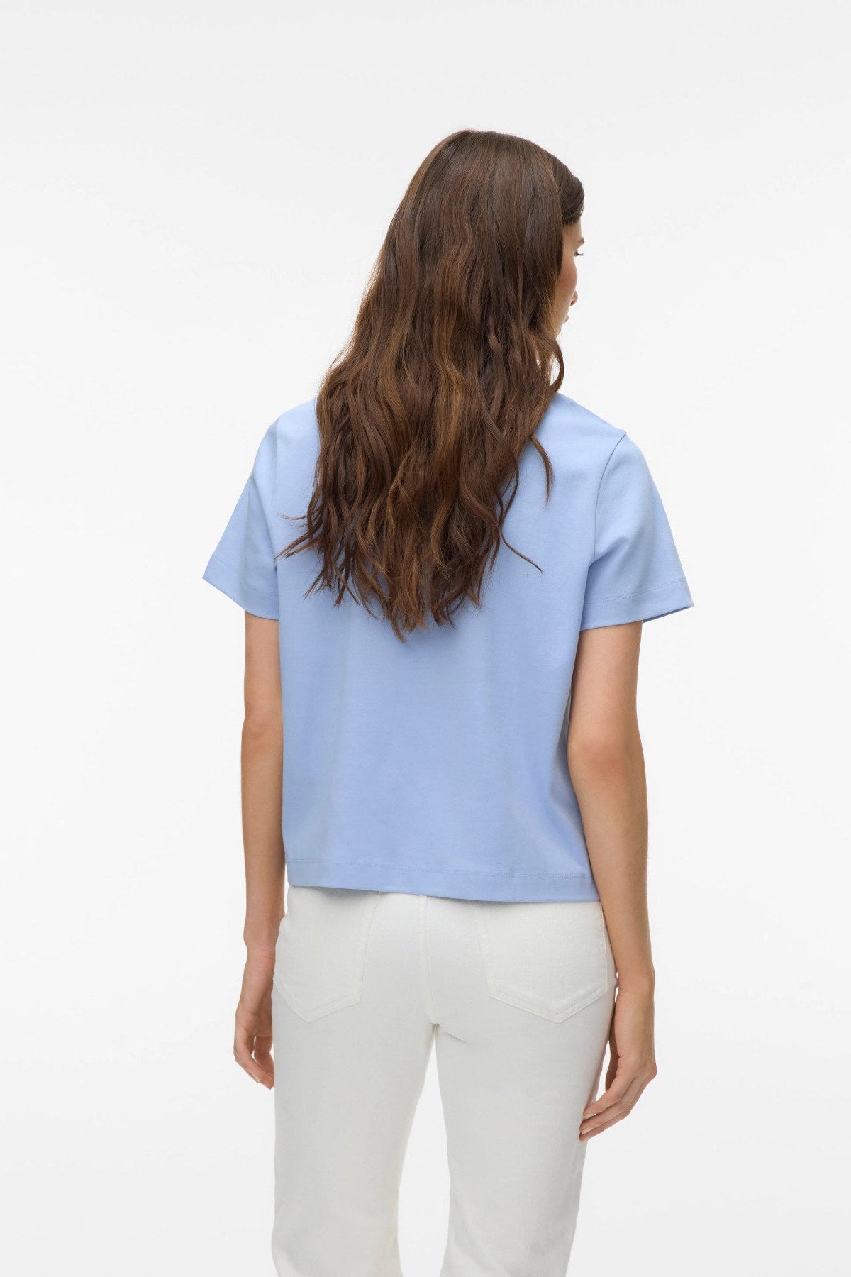 γυναικείο t-shirt vero moda γαλάζιο πίσω όψη
