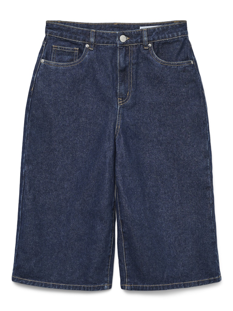 VERO MODA γυναικεία τζιν βερμούδα 2025 ψηλόμεση stonewash vintage look μοντέρνο στυλ άνοιξη καλοκαίρι