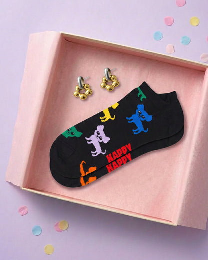 Gift Box με Σκουλαρίκια & Κάλτσες
